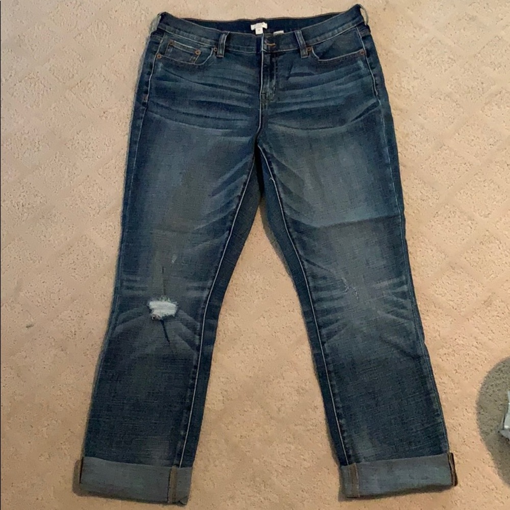 J Crew women’s boyfriend Jeans